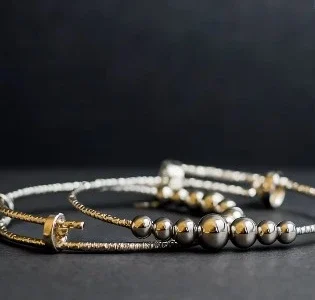 Signature silver bracelet set