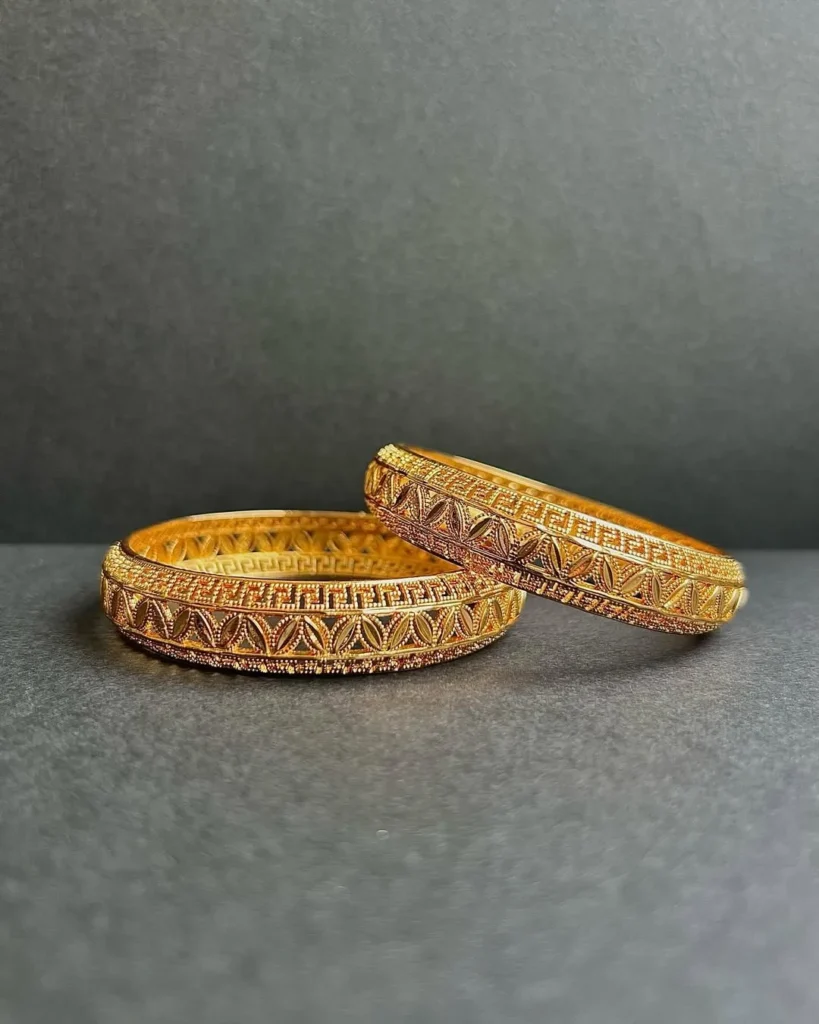 1 carat gold bangles