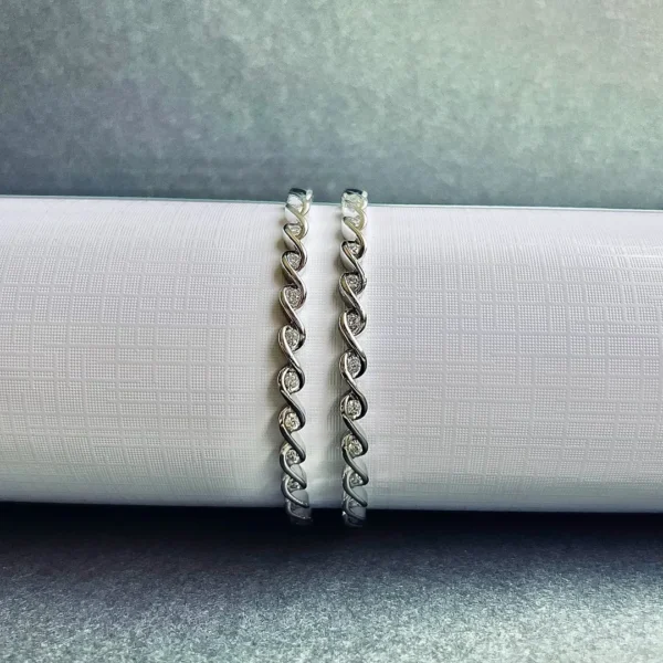 Premium silver bangles