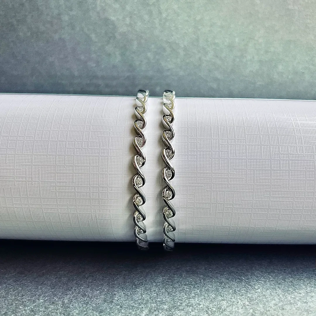 Premium silver bangles